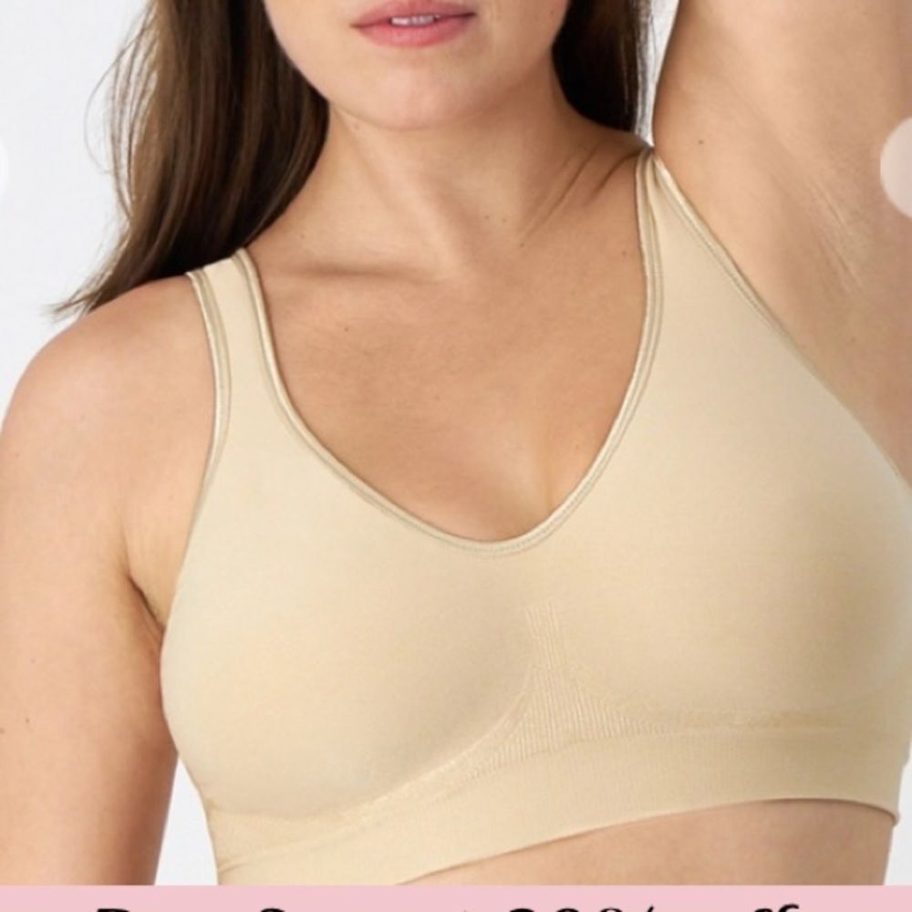 Bali Nude DF3484 Wire‎ Free Comfort Revolution Unlined Bra NEW M